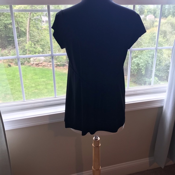 Maternity Short sleeve black blouse - Picture 3 of 8